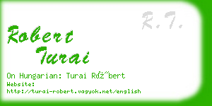 robert turai business card